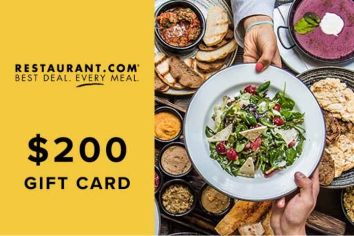 Feed Your Company Spirit with This $200 Restaurant.com eGift Card